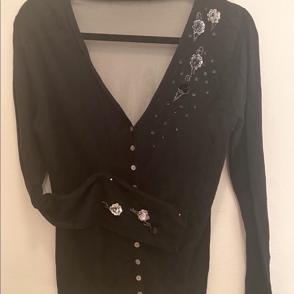 Designer Black Cardigan